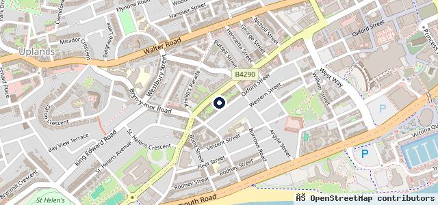 Map showing the location of GL Motors Swansea
