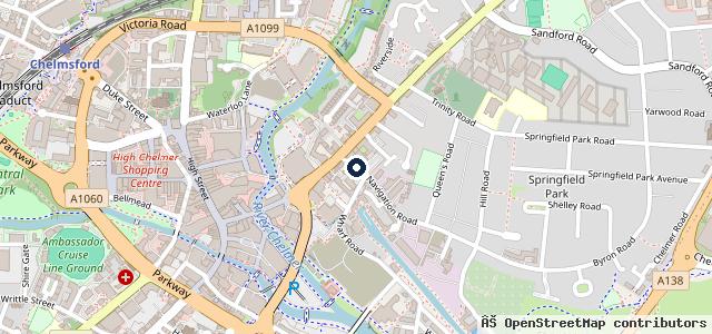 Map showing the location of Halfords Autocentre