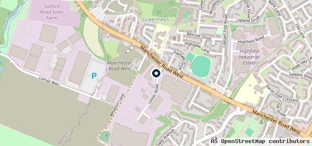 Map showing the location of Northern Accident Repair Manchester