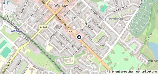 Map showing the location of Wishaw Car Sales