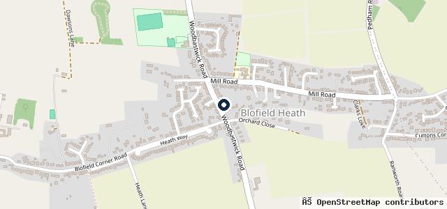 Map showing the location of Heath Service Centre