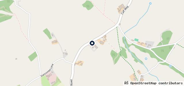 Map showing the location of Holbrook Garage