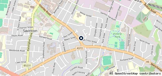 Map showing the location of D B Autos
