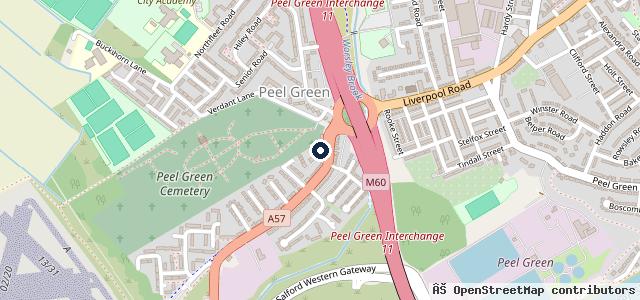 Map showing the location of Dace Specialist Car Centre Manchester