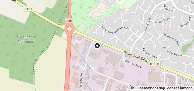 Map showing the location of JCT600 Audi Lincoln
