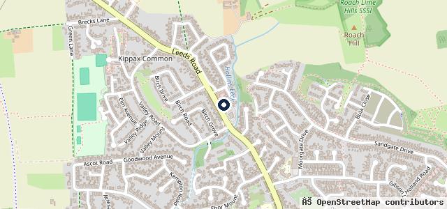 Map showing the location of Kippax Service Station