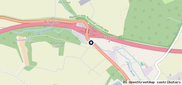 Map showing the location of Middlewood Motors