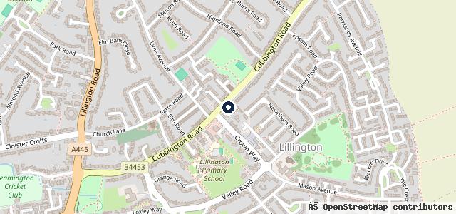Map showing the location of Lillington Auto Services
