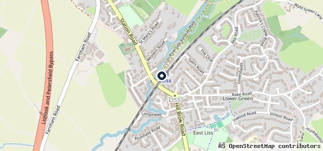 Map showing the location of Liss Garage Services