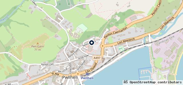 Map showing the location of Lleyn Tyres Ltd
