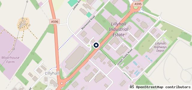 Map showing the location of Longmile Garage