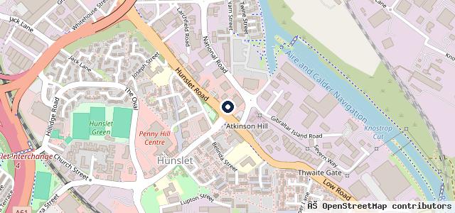 Map showing the location of Luscombe Suzuki Leeds