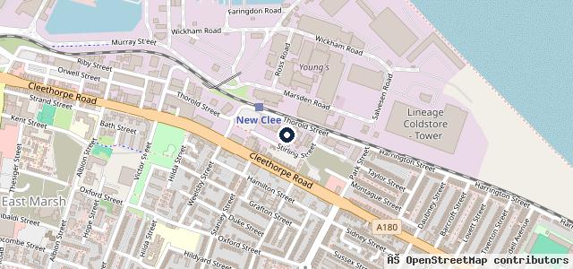 Map showing the location of a a Autocentre Grimsby