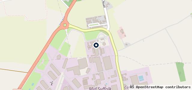 Map showing the location of M.D Saunders Auto Repair