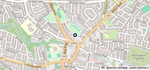 Map showing the location of Armoury Bank Garage