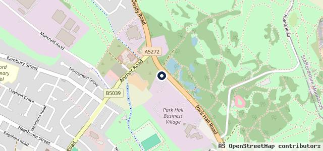Map showing the location of Parkhall Car & Commercials LTD