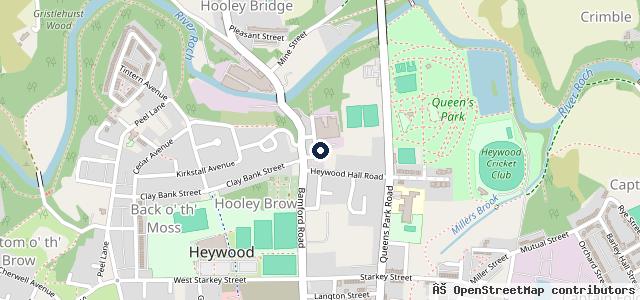 Map showing the location of B J Motors