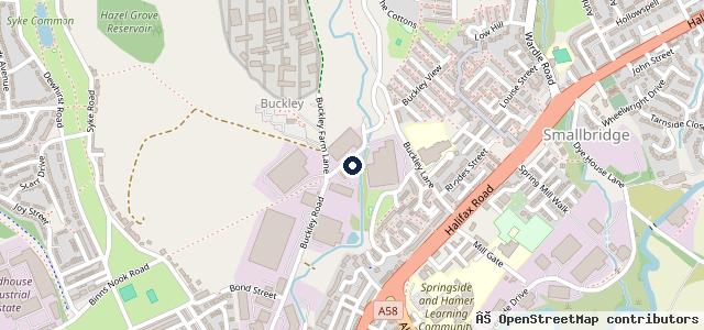 Map showing the location of Buckley Road Industrial Estate