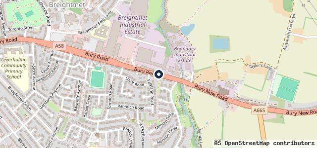 Map showing the location of Manchester Motor Mart