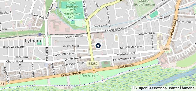 Map showing the location of Marc's Garage