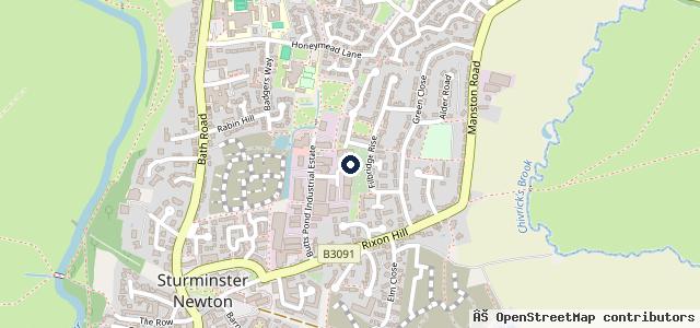 Map showing the location of Mark Billen