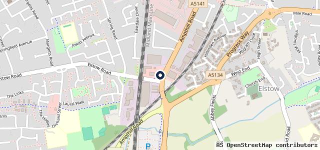 Map showing the location of Mercedes-Benz of Bedford