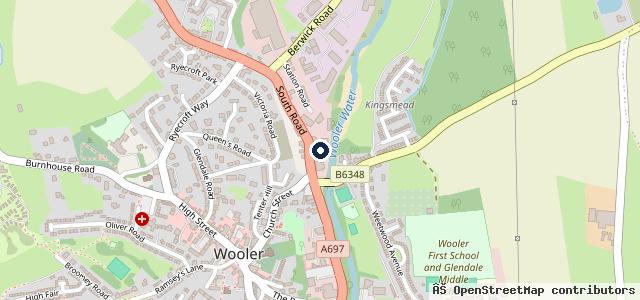 Map showing the location of Mike Hope of Wooler
