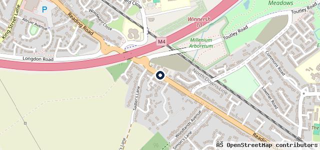 Map showing the location of Thames Valley Cars
