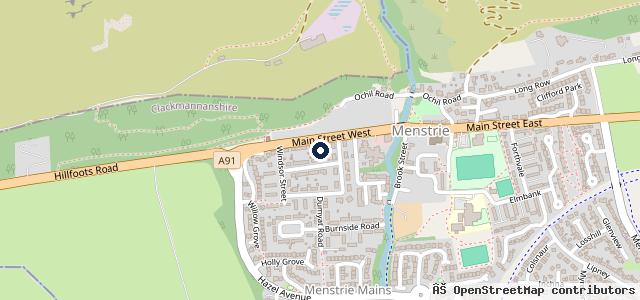Map showing the location of Menstrie Motors Ltd