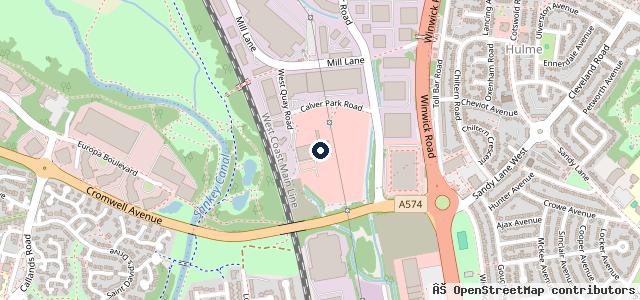 Map showing the location of Sytner Select Warrington