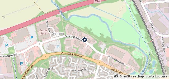 Map showing the location of WTV MOT & Service Centre Warrington
