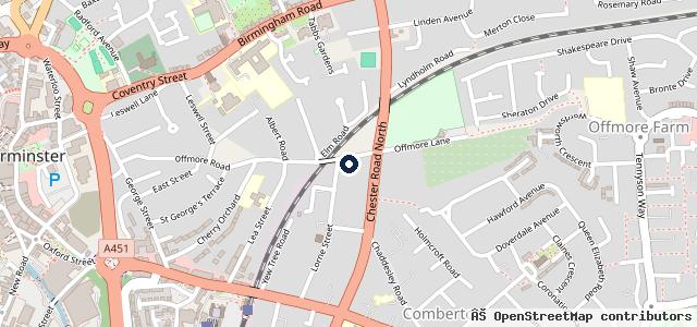 Map showing the location of Offmore Road Garage Ltd