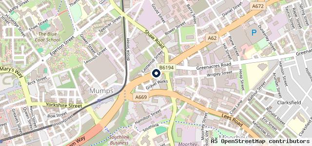 Map showing the location of Oldham Motors