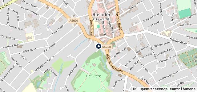 Map showing the location of Orbit Tyres Rushden