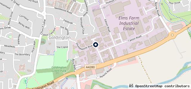 Map showing the location of European Car Centre