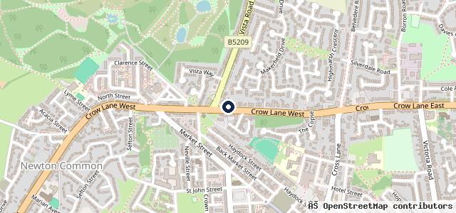 Map showing the location of Vista Garage