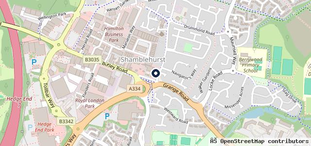 Map showing the location of Prestige Cars by Peter Cooper West End