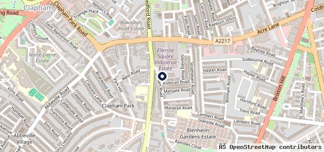 Map showing the location of Peter Norris (Clapham)