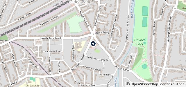 Map showing the location of Platinum Motoring Solutions