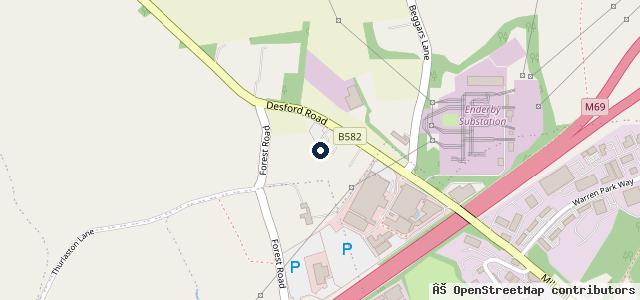 Map showing the location of R D Autos