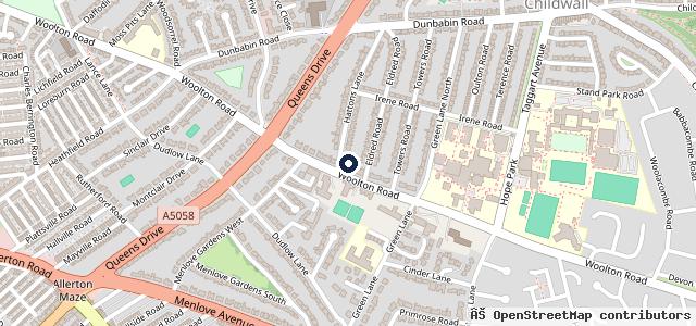 Map showing the location of Woolton Motor Co
