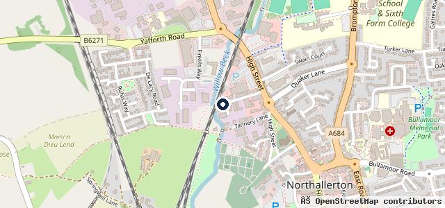 Map showing the location of Ray Wilson's Accident Repair Centre