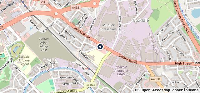 Map showing the location of REGAL MOTORS BILSTON