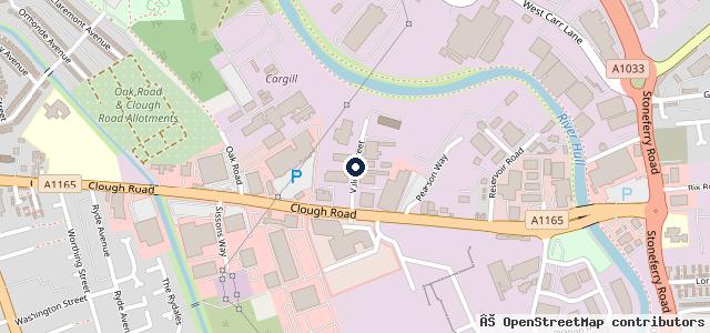 Map showing the location of Right Car Renault Hull