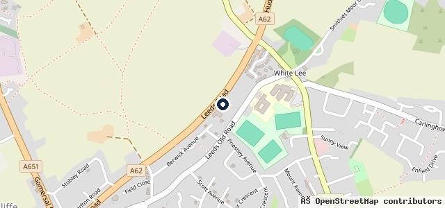 Map showing the location of Firth's Garage