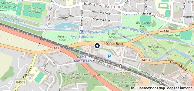 Map showing the location of Kwik Fit Plus