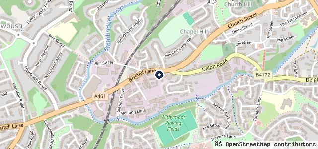 Map showing the location of Silver End Service Station