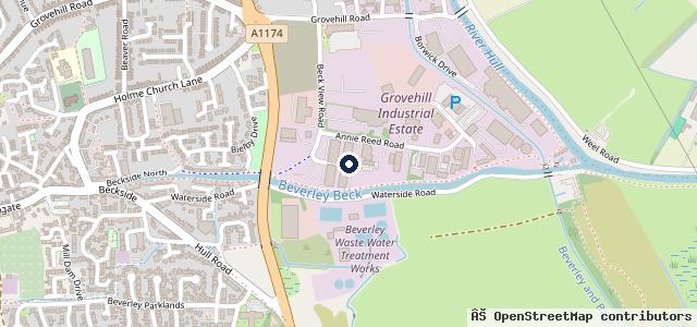 Map showing the location of Beverley Motor Works Ltd