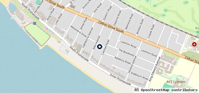 Map showing the location of Lytham motor company