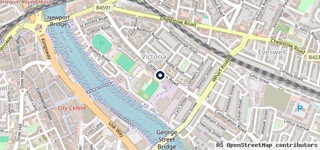 Map showing the location of Scotts MOT Centre